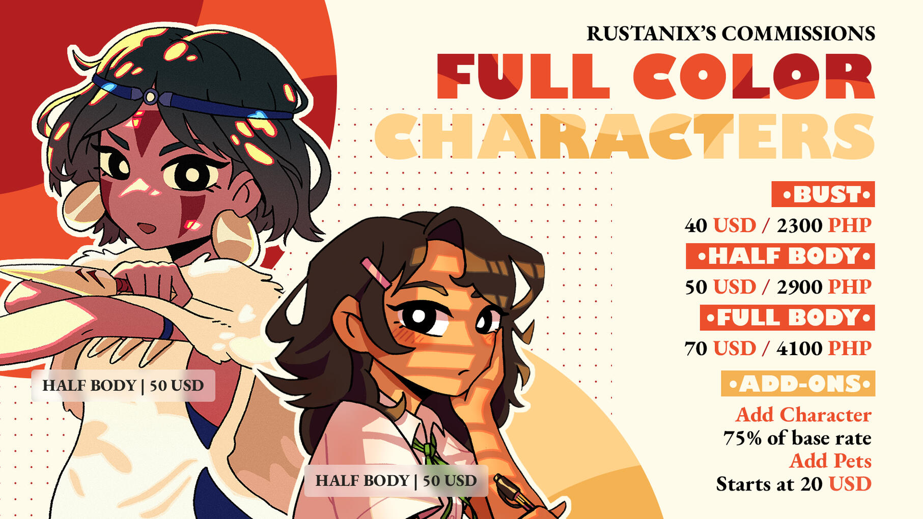 Full Color Characters